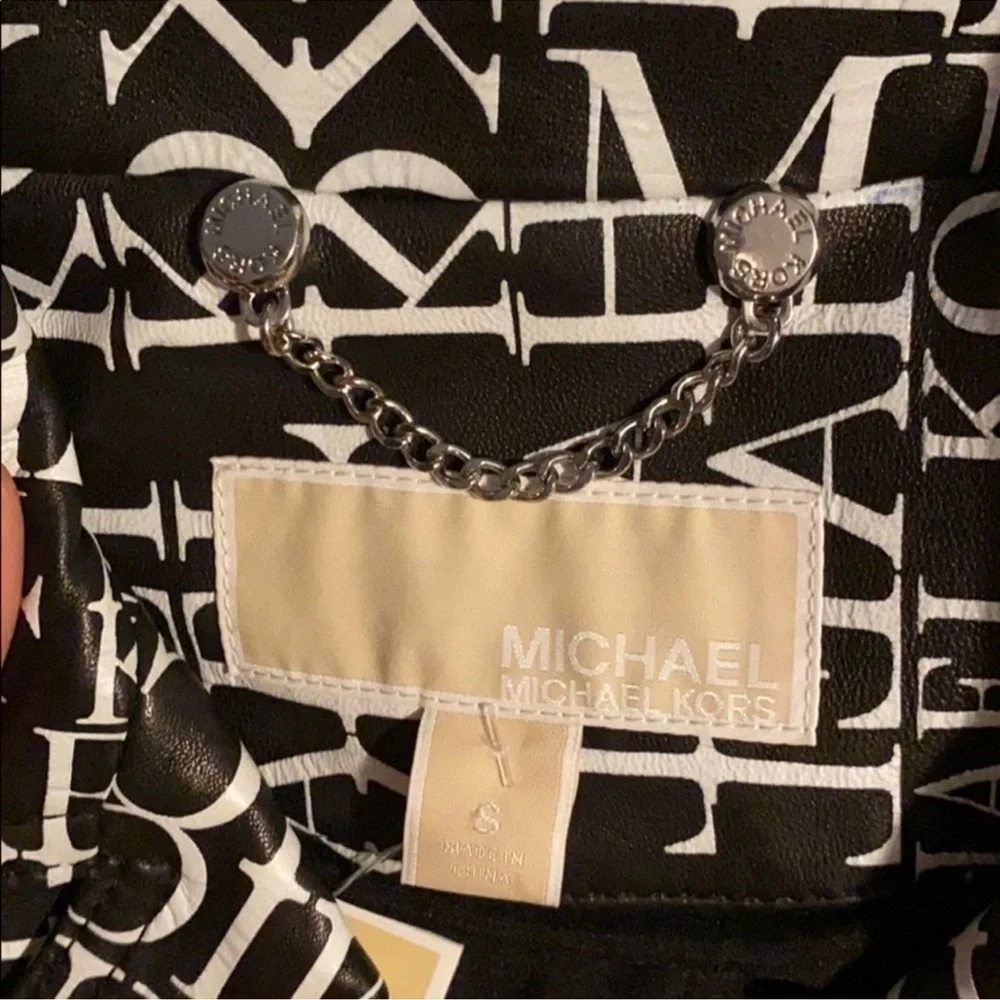 NWOT Michael Kors Monochrome Logo Jacket RARE Sz M
